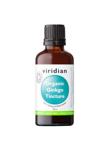Viridian Ginkgo Biloba Tincture Organic, 50 ml 