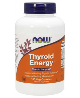 NOW Thyroid Energy (Štítná žláza), 180 rostlinných kapslí