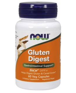 NOW Gluten Digest, lepek trávící enzymy, 60 rostlinných kapslí