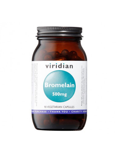 Viridian Bromelain, 500 mg, 90 kapslí