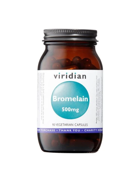Viridian Bromelain, 500 mg, 90 kapslí