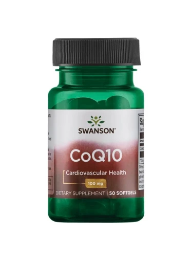 Swanson CoQ10 (Koenzym Q10), 100 mg, 50 softgelových kapslí