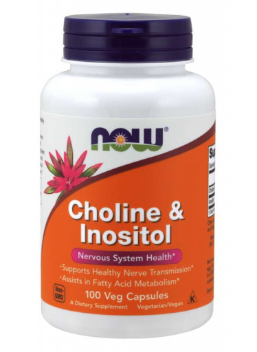 NOW Cholin & Inositol, 500 mg, 100 kapslí