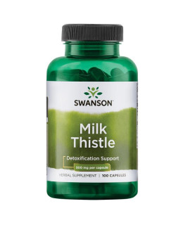 Swanson Milk Thistle (Ostropestřec), 500 mg, 100 kapslí