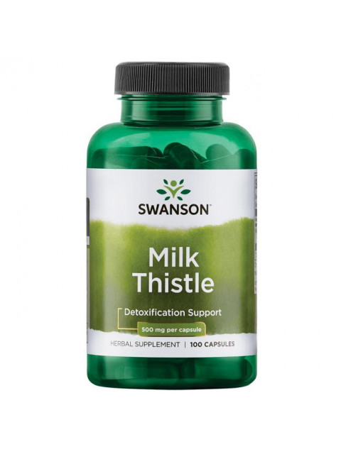 Swanson Milk Thistle (Ostropestřec), 500 mg, 100 kapslí