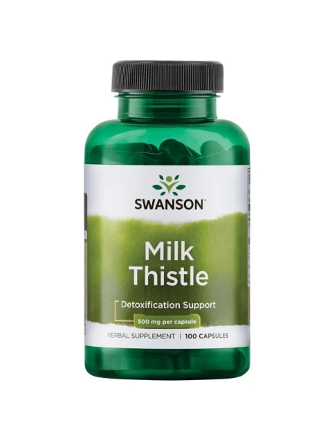 Swanson Milk Thistle (Ostropestřec), 500 mg, 100 kapslí