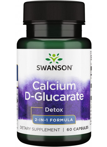 Swanson Calcium D-glucarate (D-glukarát vápenatý), 60 kapslí