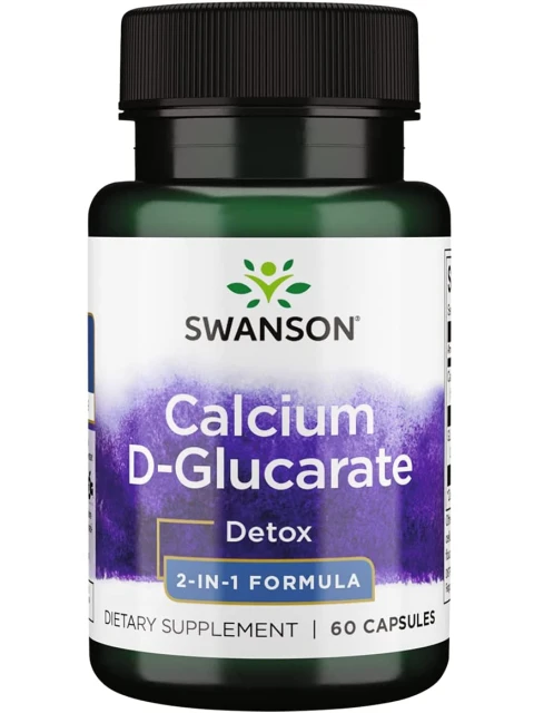 Swanson Calcium D-glucarate (D-glukarát vápenatý), 60 kapslí