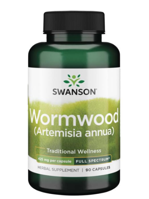 Swanson Full Spectrum Wormwood (Pelyněk pravý), 425 mg, 90 kapslí