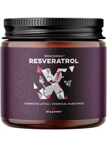 BrainMax Resveratrol Powder, resveratrol prášek, 20 g