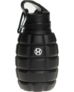 BrainMax Grenade bottle, skládací silikonová lahev na vodu, 580 ml