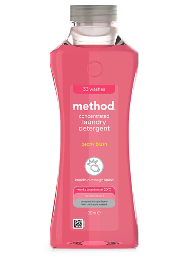 METHOD Tekutý prostředek na praní, 990 ml - Pivoňka
