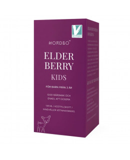 Nordbo Elderberry Kids (Extrakt z černého bezu pro děti), 120 ml