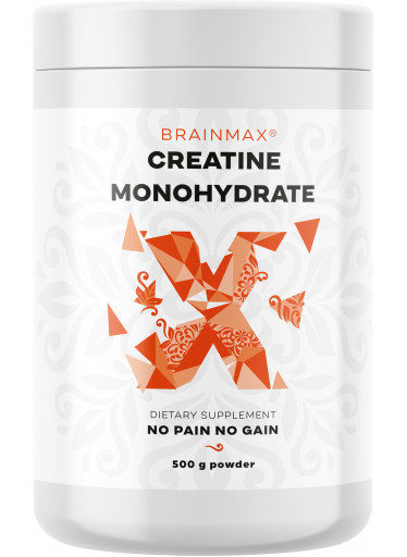 BrainMax Creatine Monohydrate, Kreatin monohydrát, 500 g