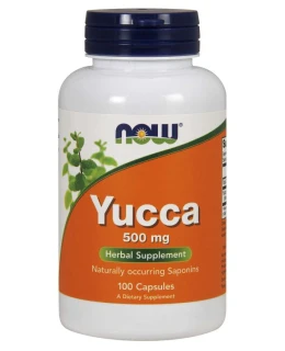 NOW Yucca, 500 mg, 100 kapslí