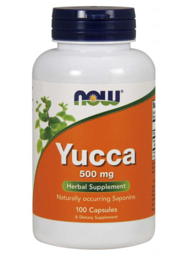 NOW Yucca, 500 mg, 100 kapslí