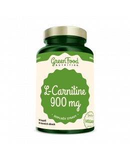 GreenFood GreenFood L-Carnitin 900mg 60 kapslí - EXPIRACE 10/2023