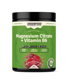 GreenFood Performance Magnesium Citrate + Vitamin B6 420g - Malina