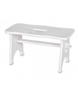 ČistéDřevo Dřevěná stolička- bílá