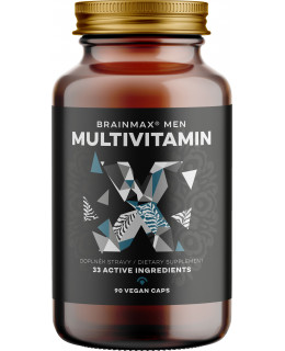 BrainMax Men Multivitamin, multivitamín pro muže, 90 rostlinných kapslí