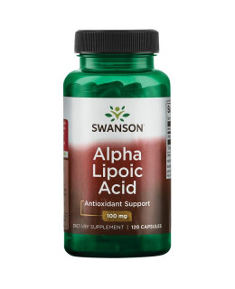 Swanson Alpha Lipoic Acid (Kyselina Alfa lipoová), 100 mg, 120 kapslí - EXPIRACE 3/2024