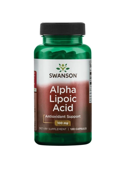 Swanson Alpha Lipoic Acid (Kyselina Alfa lipoová), 100 mg, 120 kapslí - EXPIRACE 12/2024