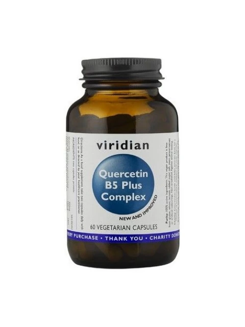 Viridian Quercetin B5 Plus Complex, 60 kapslí