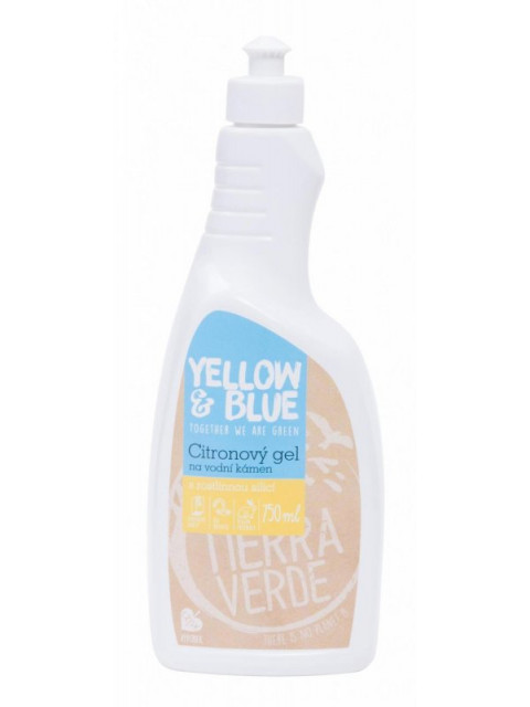Yellow&Blue Citronový gel na vodní kámen (750 ml) - s citronovou silicí