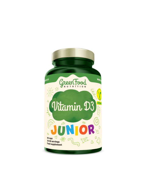 GreenFood Junior Vitamin D3 90 kapslí