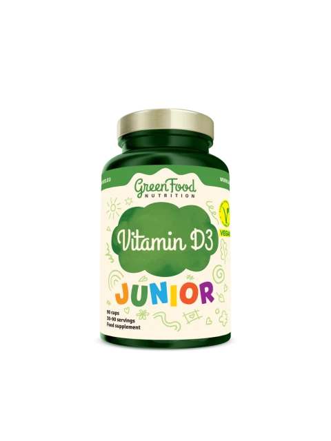 GreenFood Junior Vitamin D3 90 kapslí