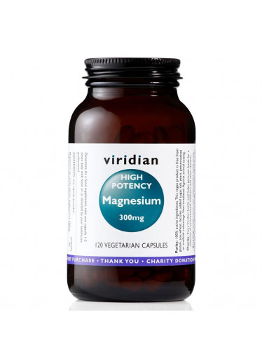 Viridian High Potency Magnesium, 300 mg, 120 kapslí