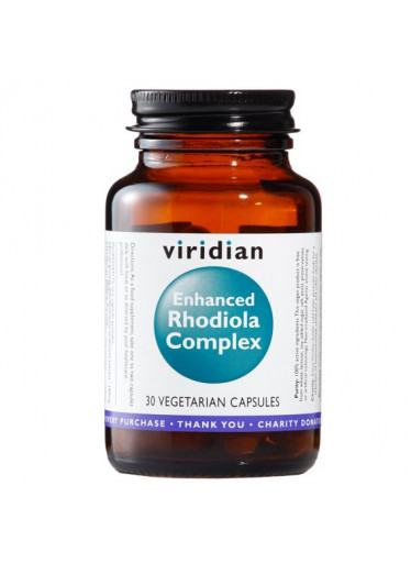 Viridian Enhanced Rhodiola Complex (Komplex Rozchodnice růžové s adaptogeny), 30 kapslí