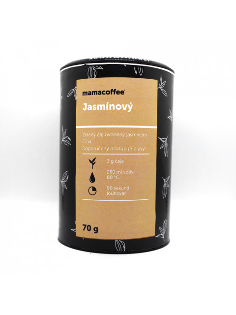 mamacoffee zelený čínský čaj 70 g Jasmínový - Tradiční s omamnou vůní jasmínu