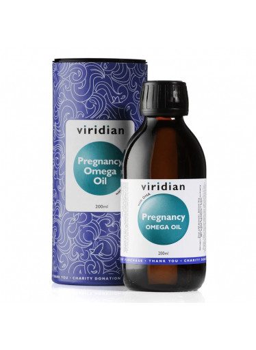 Viridian Pregnancy Omega Oil (Směs olejů pro těhotné poskytující omega 3, 6 a 9), 200 ml