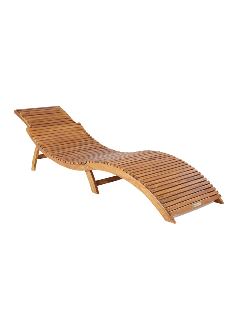 Casaria Ergonomické lehátko z akáciového dřeva