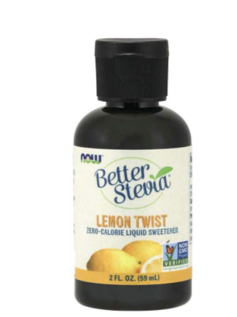NOW Better Stevia Liquid, Citrón, 59 ml