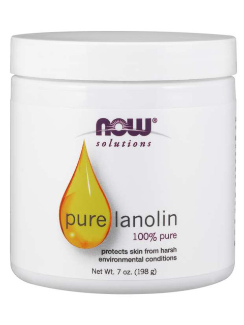 NOW Lanolin, 100% Pure, 198g