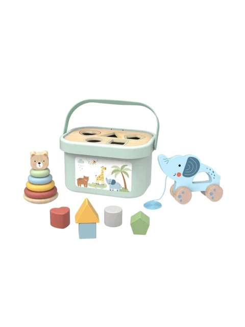 TookyToy Sada dřevěných hraček 3 v 1