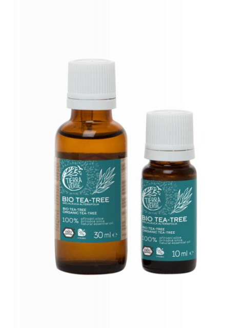 Tierra Verde Silice Tea tree BIO (10 ml) - antibakteriální pomocník - Expirace - 8/24