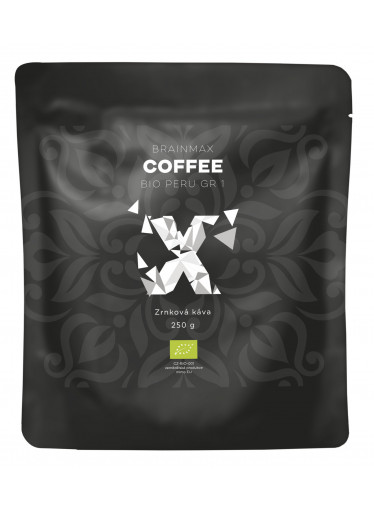 BrainMax Coffee - Káva Peru Grade 1 BIO, 250g Zrno