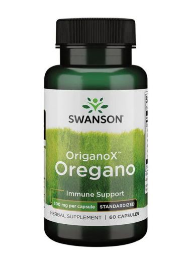 Swanson OriganoX Oregano 500 mg, 60 kapslí - EXPIRACE 10/23