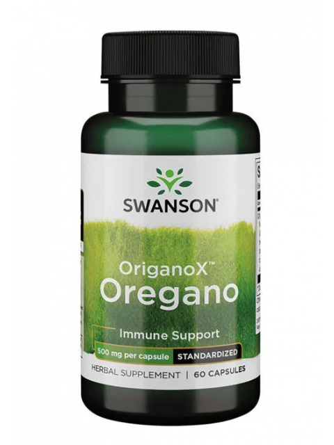 Swanson OriganoX Oregano 500 mg, 60 kapslí 