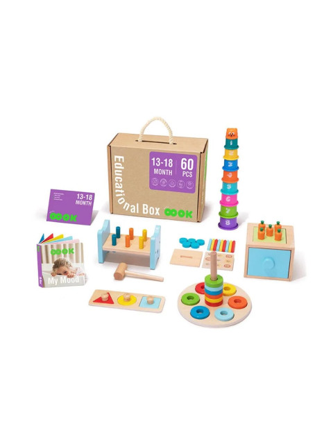TookyToy Montessori vzdělávací box pro děti 13-18 měsíců