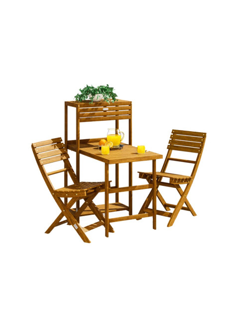 Casaria Zahradní skládací set z akáciového dřeva