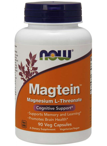 NOW Magtein Magnesium (hořčík L-treonát), 90 rostlinných kapslí