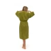 Dámský župan kimono s výšivkou, Olive Green
