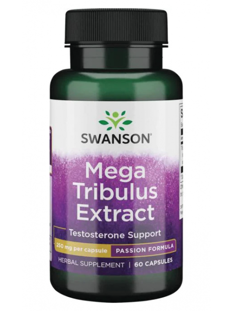 Swanson Mega Tribulus Extrakt (Kotvičník zemní), 250 mg, 60 kapslí - EXPIRACE 9/2025