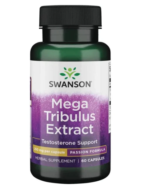 Swanson Mega Tribulus Extrakt (Kotvičník zemní), 250 mg, 60 kapslí - EXPIRACE 9/2025