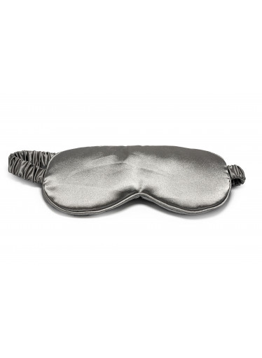 Anatomicky tvarovaná maska na spaní (šedá, hedvábí) SOFT