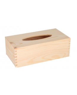 ČistéDřevo Dřevěná krabička na kapesníky s vysouvacím dnem II